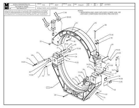 65 fixed jaw assy