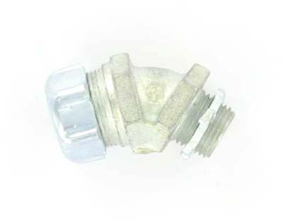1/2 x 45deg conduit connector