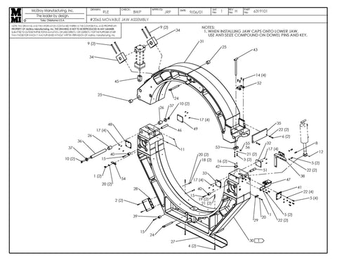 65 movable jaw assy