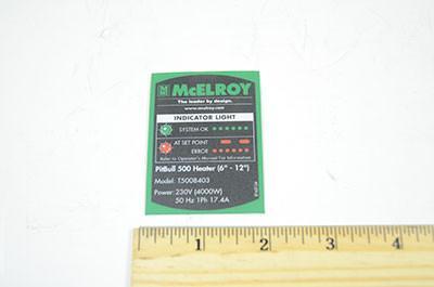 Model t5008403 part no label