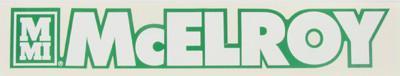 Large mcelroy branding label