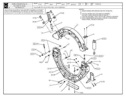 T900 inner movable jaw assy