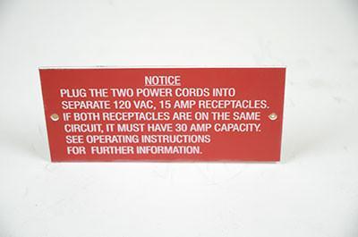 Elec box notice label;sp