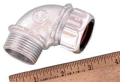 1 x 90deg strain relief conn