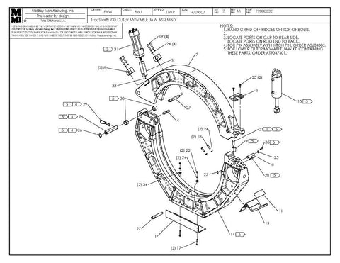 T900 outer movable jaw assy
