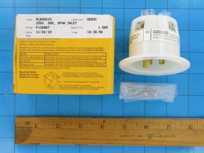 250v, 30a, 3p4w inlet
