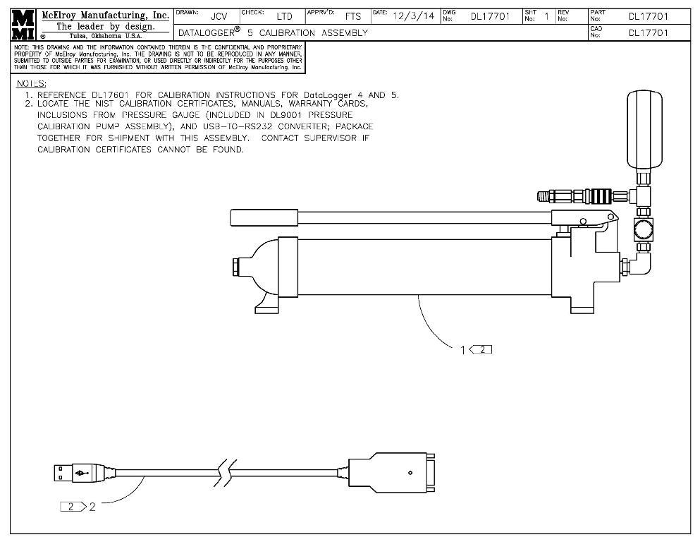 Dl 4,5,&6 calibration assy