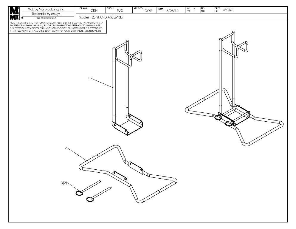 SPIDER 125 STAND ASSY