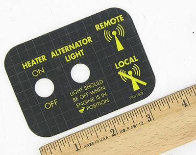 Remote switch label