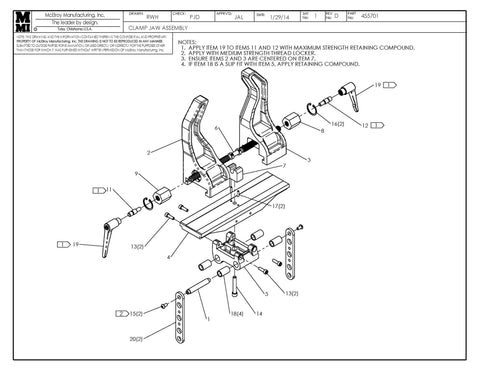 Clamp jaw assy