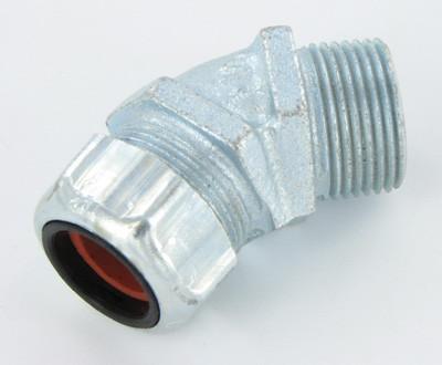 3/4 x 45deg strain relief conn