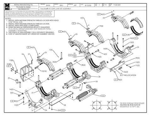 T412 DIPS JAW SET ASSY