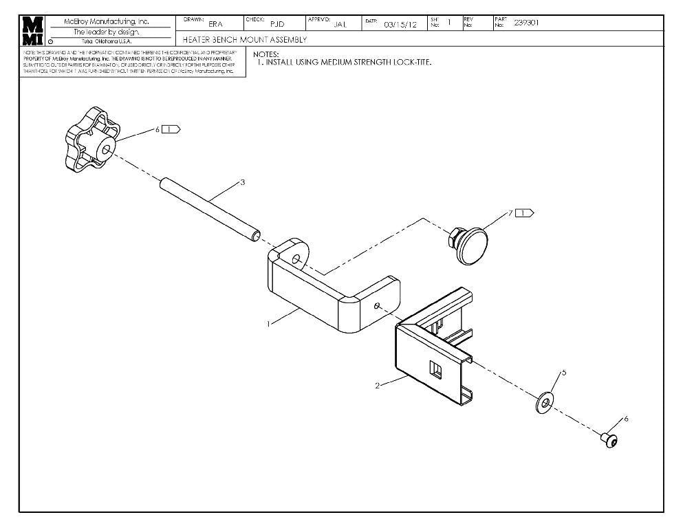 Htr bench mount assy