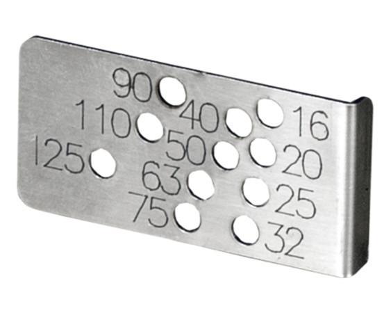 Polypropylene depth gauge tool