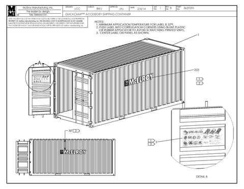 QUICKCAMP ACCESSORY SHPG CNTR