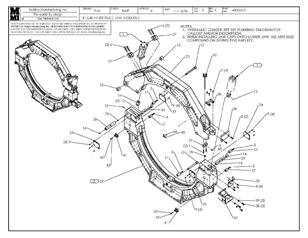 INNER FIXED JAW ASSY