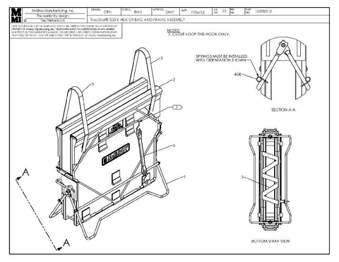 T500 iii htr bag & frame assy