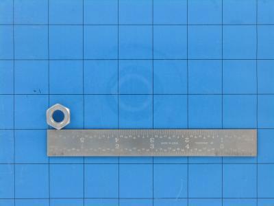 M10-1.25 fnsh hex nut stl pl