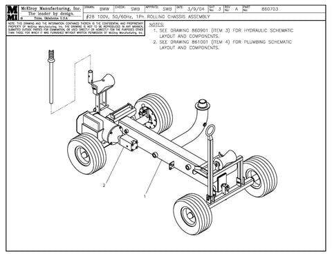8 100,50/60,1 RLG CHASSIS ASSY