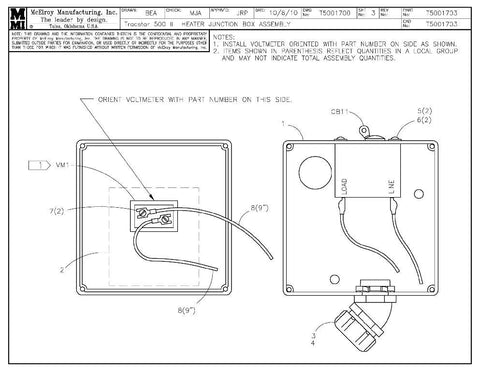 T500 ii gfci htr jct box assy