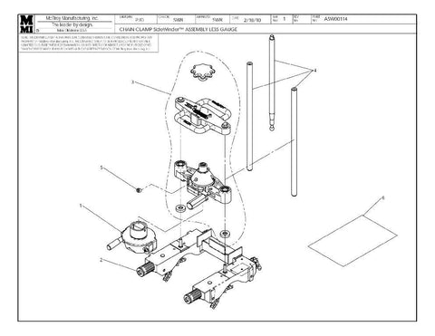 Chain clamp sw assy less gauge