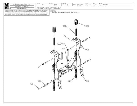 8 sidewall clamp assy