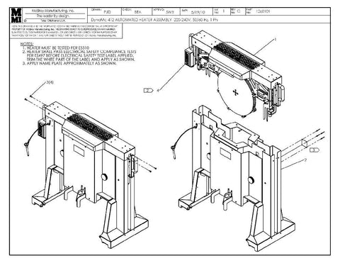 Dm 412 auto 220-240v htr assy