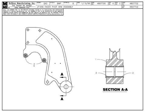48 fcr pivot arm assy