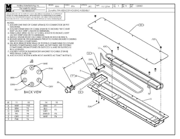 Dm transducer housing assy