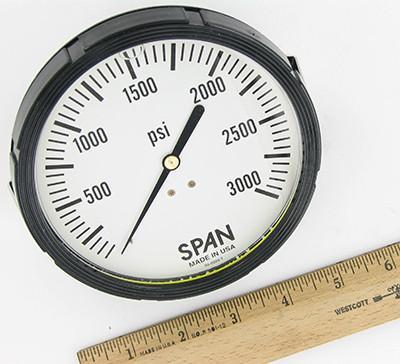 3000psi 4-1/2" pressure gauge