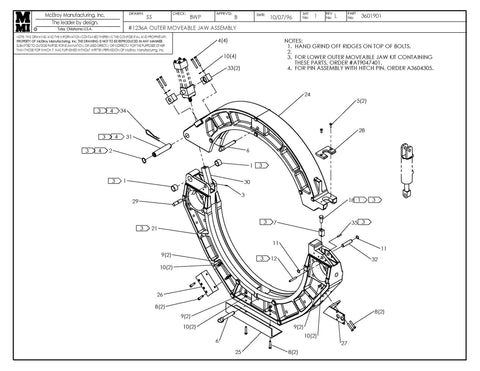 36 OUTER MOVABLE JAW ASSY
