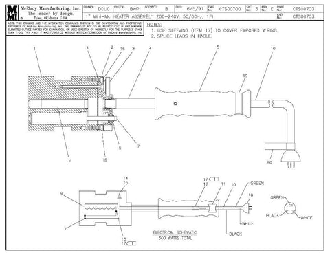 Mnmc 200-240,50/60,1 htr assy