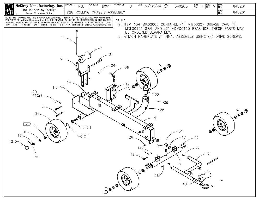 8 ROLLING CHASSIS ASSY