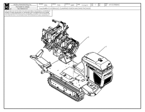 T412 HYD CLAMPING LF F/M PKG