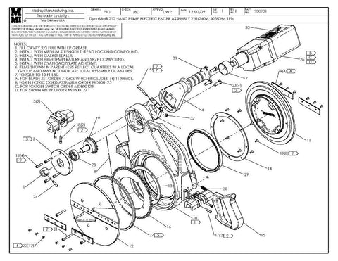 Dynamc 250 hp 220/240 fcr assy