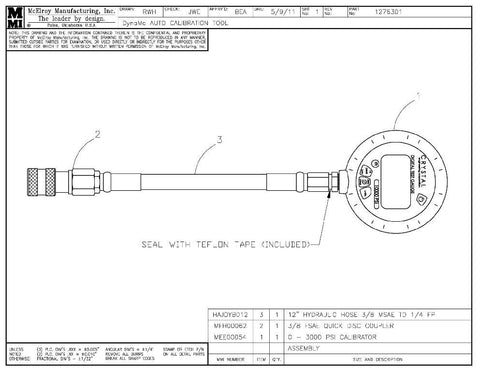 Dynamc auto calibration tool