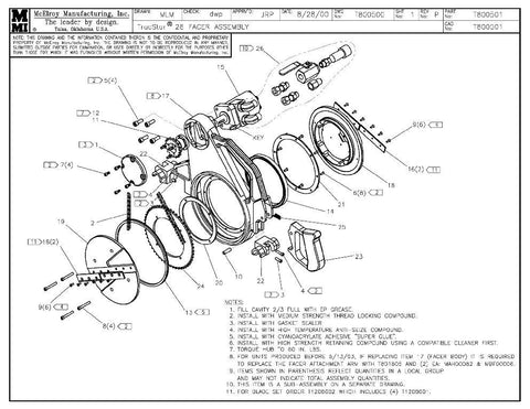 T28 facer assy