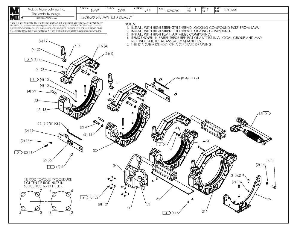 T618 JAW SET ASSY