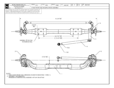 48 FRONT AXLE MOD ASSY