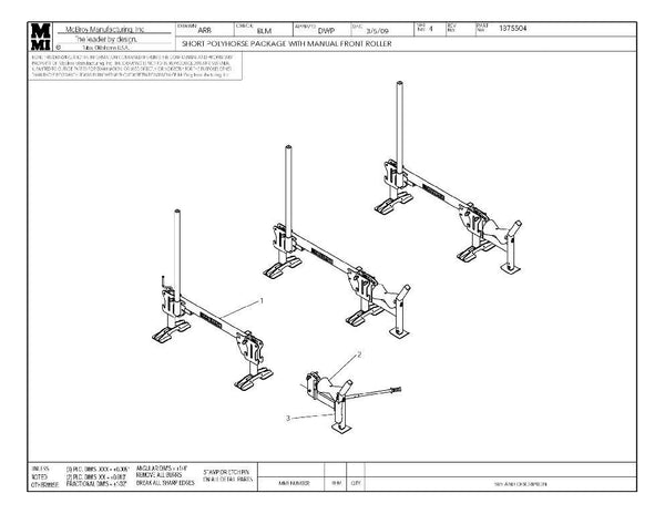 Short polyhorse pkg w/ man rlr