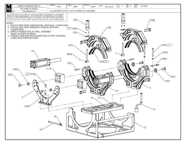 Dynamc 412 ep 2 jaw crg assy