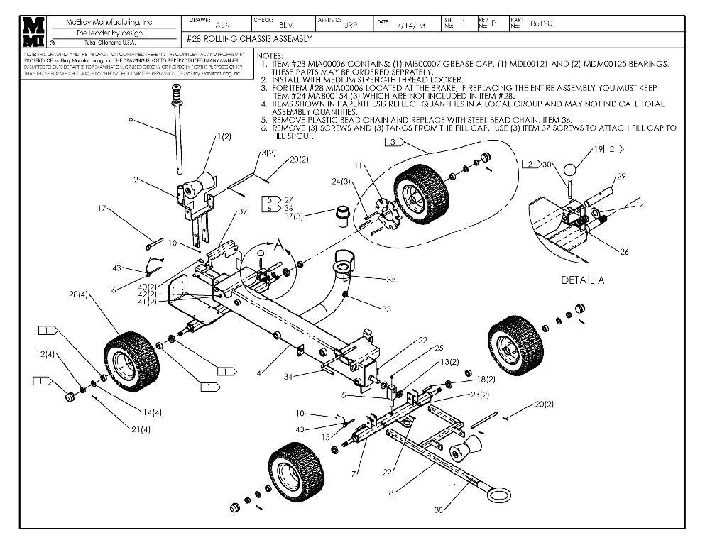 8 ROLLING CHASSIS ASSY