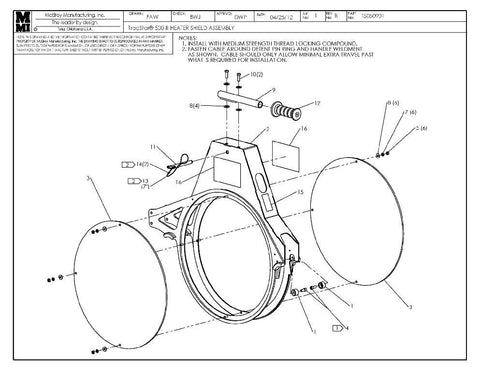 T500 iii heater shield assy