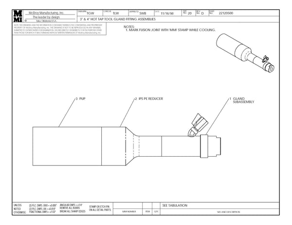 4IPS DRS8100 HTT GLAND FTG ASY
