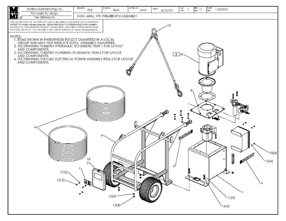 Ep1500p hpu 240v assy