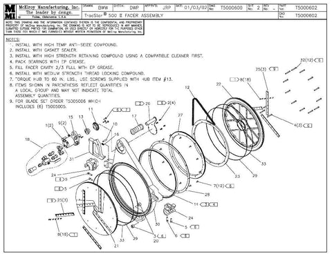 T500 ii fcr assy