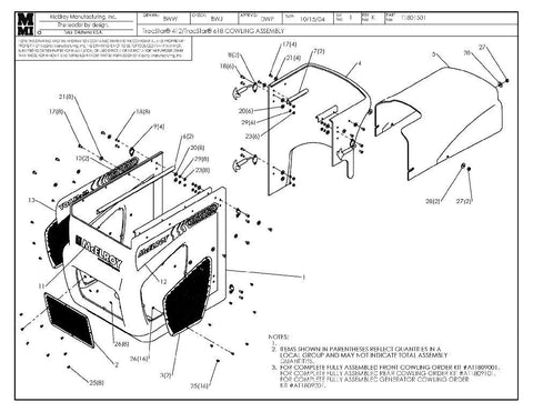 T412/t618 cowling assy