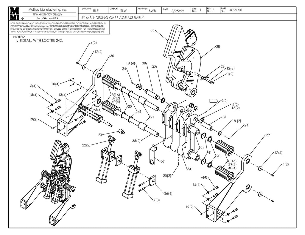 48 INDEXING CARRIAGE ASSY