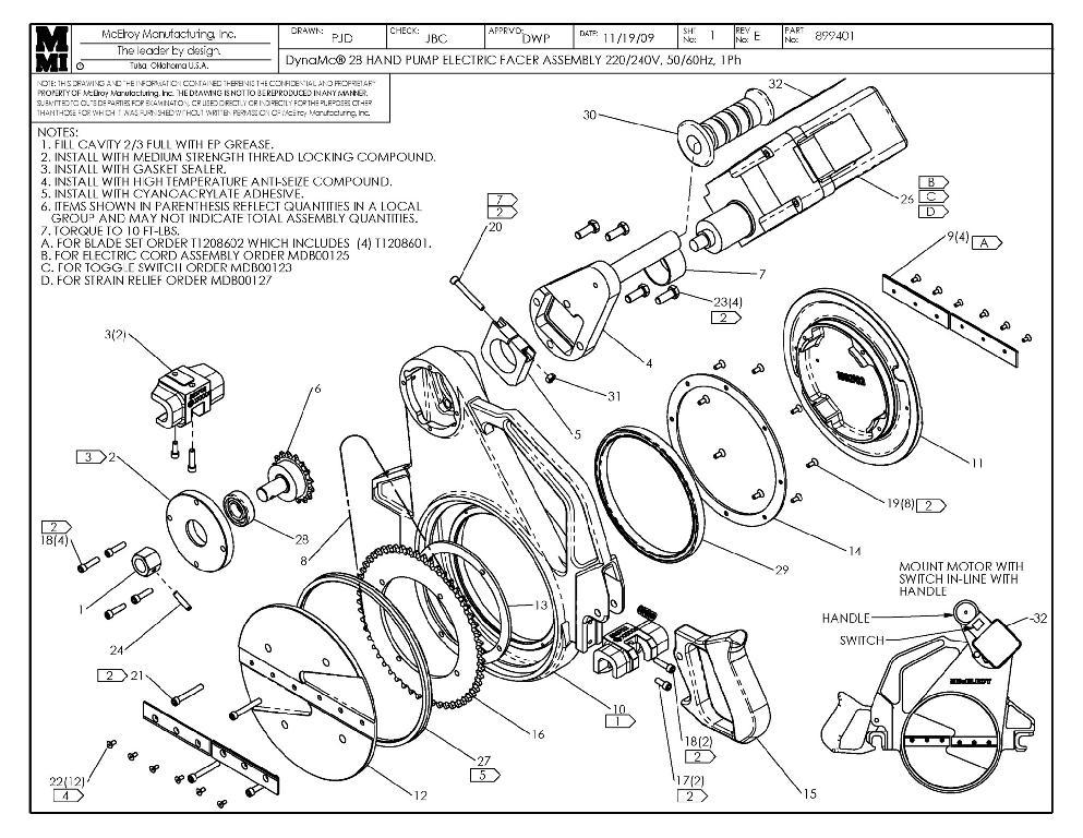 Dynamc 28 hp 220/240 fcr assy