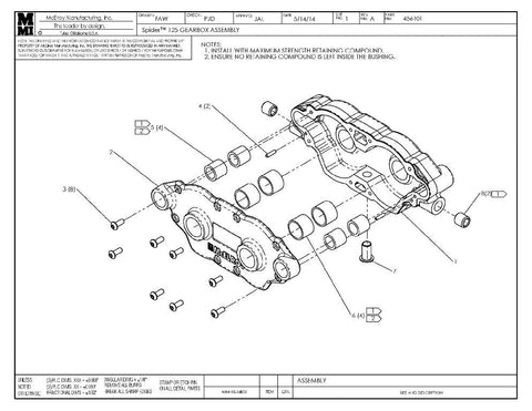 SPIDER 125 GEARBOX ASSY